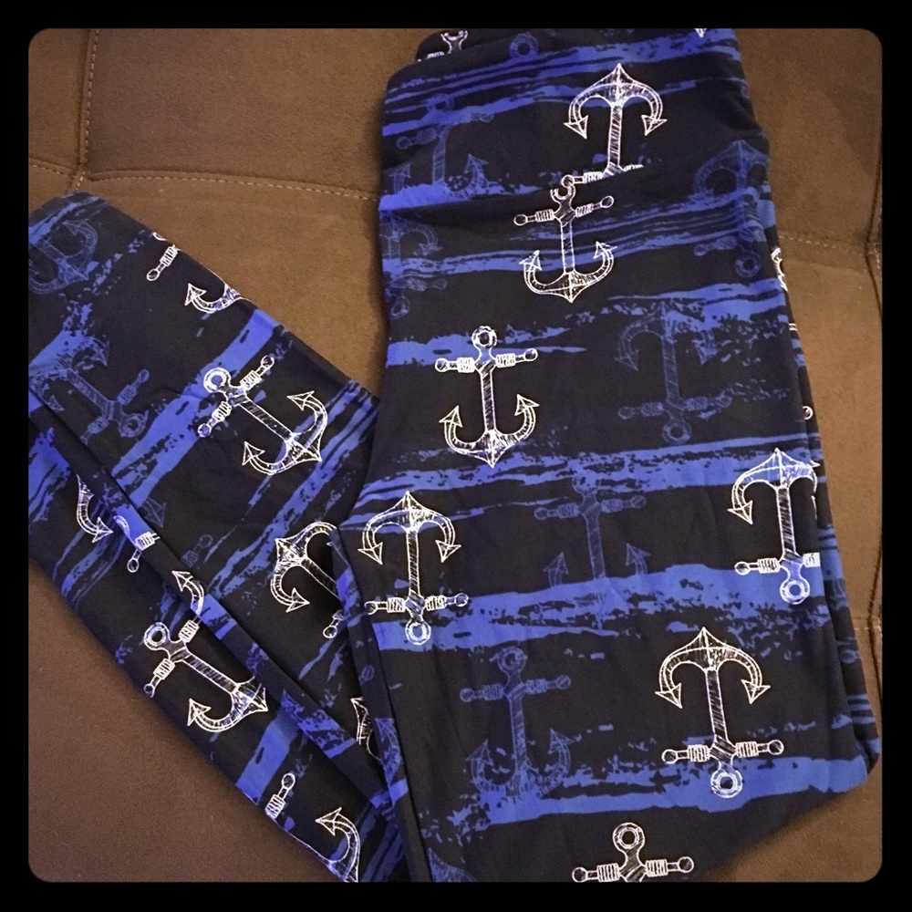 Sz 1X 14-18 NWT Anchor Leggings, 4 way Stretch